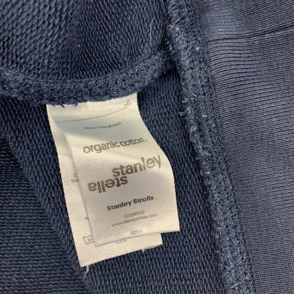 Stanley Stella Mens Sweater XL Blue Organic Cotton Pullover Eco Casual - Picture 5 of 6